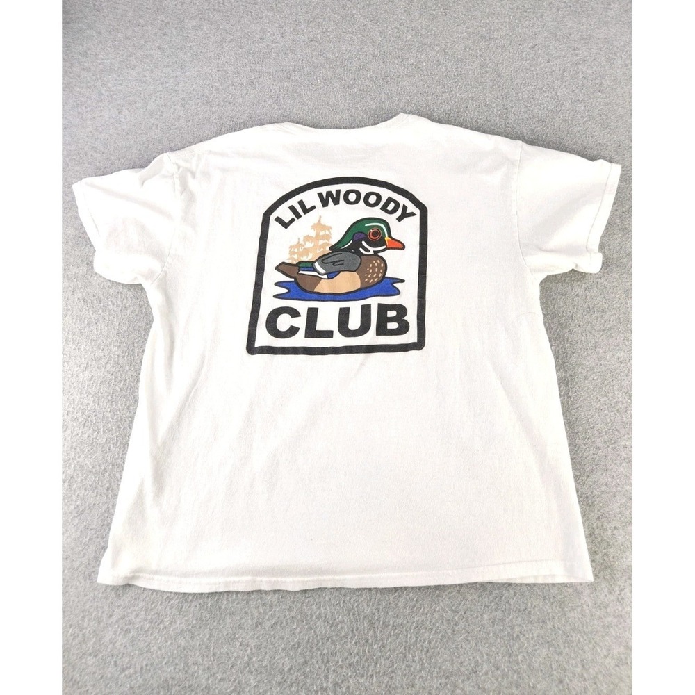 Vintage Lil Woody Club Short Sleeve Tee T-shirt Wood Duck Size Men's Large